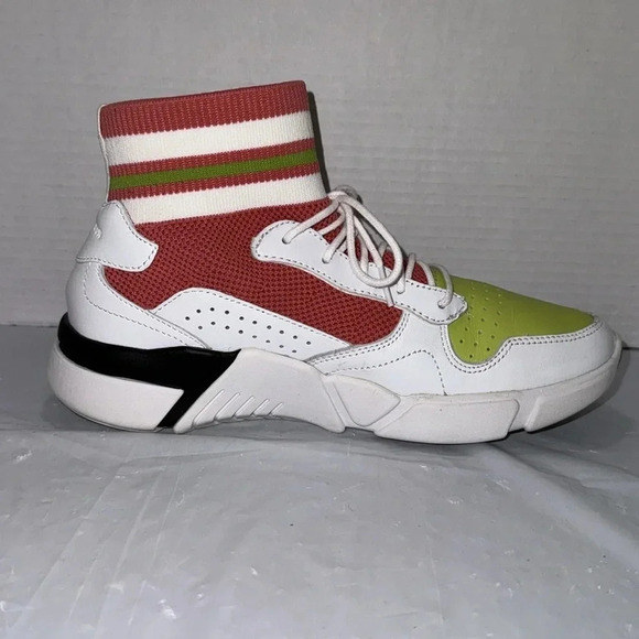 Mark Nason Block Varsity Retro Style Mid Top Slip On Sneakers - Picture 6 of 9